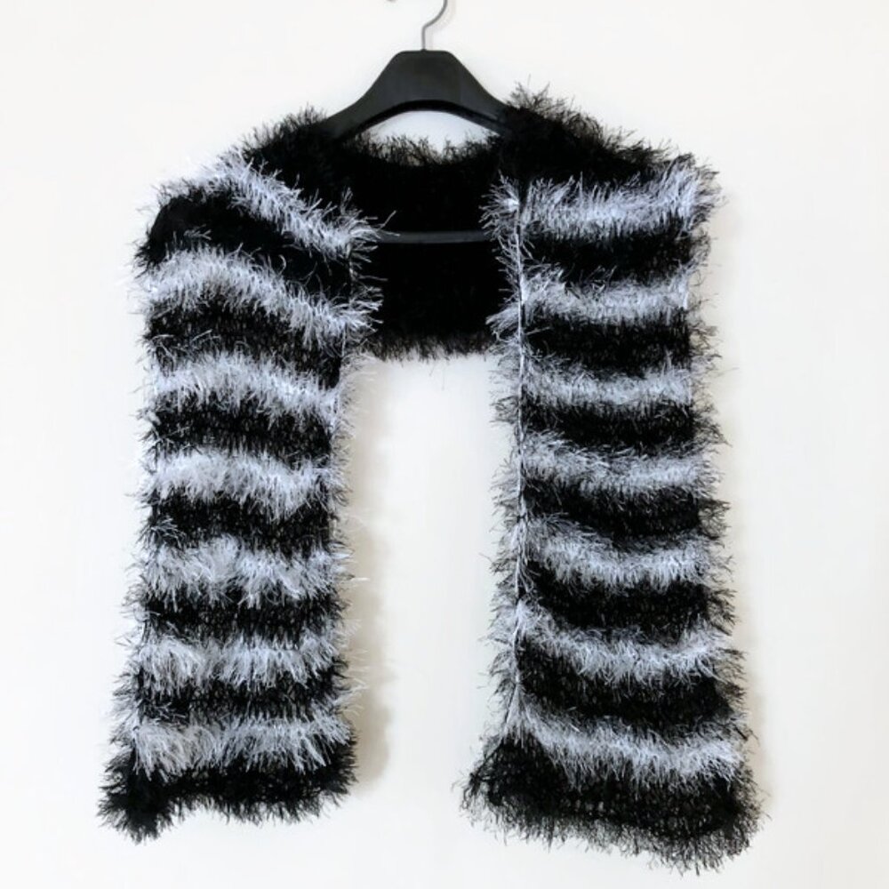 Hand knitted super soft scarf, lightweight cozy scarf